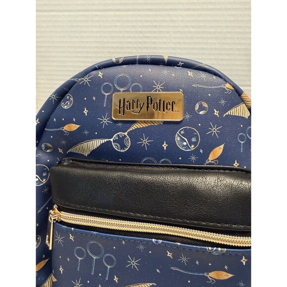 HARRY POTTER Quidditch Mini Backpack adjustable straps front zip pocket New - Picture 9 of 11